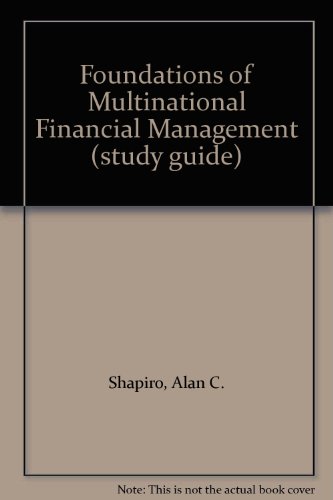 Imagen de archivo de Foundations of Multinational Financial Management (study guide) a la venta por HPB-Red