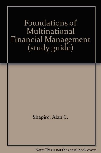 Stock image for Foundations of Multinational Financial Management (study guide) for sale by HPB-Red