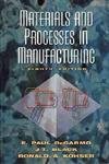 Stock image for Materials and Processes in Manufacturing, 8th Edition for sale by HPB-Red