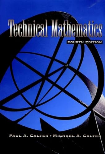 Imagen de archivo de Technical Mathematics, 4th a la venta por a2zbooks