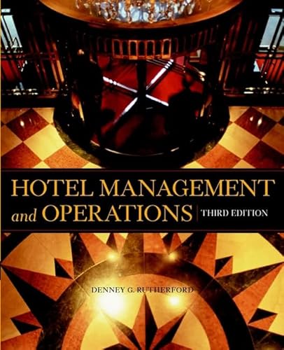 Imagen de archivo de Hotel Management and Operations, 3rd Edition a la venta por SecondSale