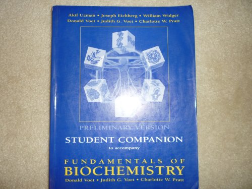 9780471371212: Student Companion Preliminary Version to Accompany Fundamentals of Biochemistry