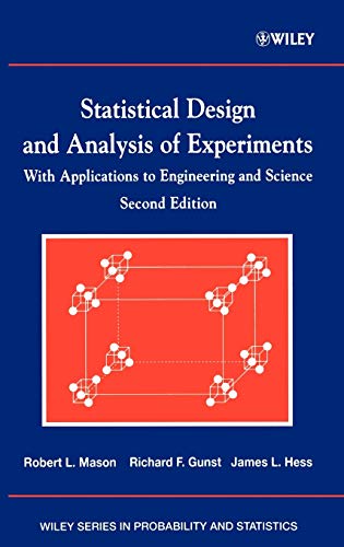 Imagen de archivo de Statistical Design and Analysis of Experiments, with Applications to Engineering and Science a la venta por Books Unplugged