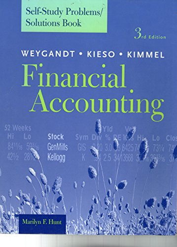 Imagen de archivo de Financial Accounting : Self-Study Problems - Solutions Book a la venta por Better World Books: West