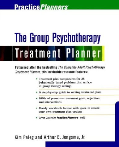 The Group Therapy Treatment Planner (PracticePlanners) (9780471374497) by Jongsma Jr., Arthur E.; Paleg, Kim