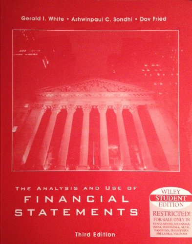 Beispielbild fr The Analysis and Use of Financial Statements, Solutions Manual zum Verkauf von Better World Books