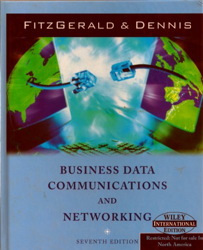 Beispielbild fr Business Data Communications and Networking zum Verkauf von Wonder Book