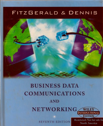 Stock image for Business Data Communications and Networking for sale by Wonder Book