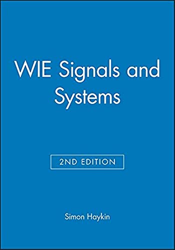Imagen de archivo de Signals and Systems Wie a la venta por Solr Books