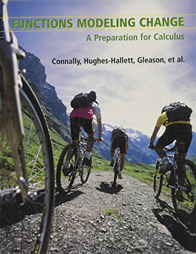 Imagen de archivo de Functions Modeling Change: A Preparation for Calculus a la venta por Irish Booksellers