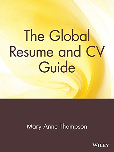 Stock image for The Global Resume and CV Guide for sale by WorldofBooks