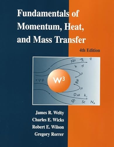 Imagen de archivo de Fundamentals of Momentum, Heat, and Mass Transfer a la venta por Better World Books