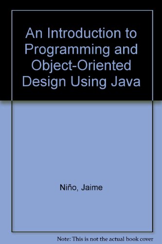 Imagen de archivo de An Introduction to Programming and Object-Oriented Design Using Java a la venta por dsmbooks