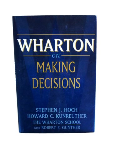 Beispielbild fr Wharton on Making Decisions zum Verkauf von Once Upon A Time Books