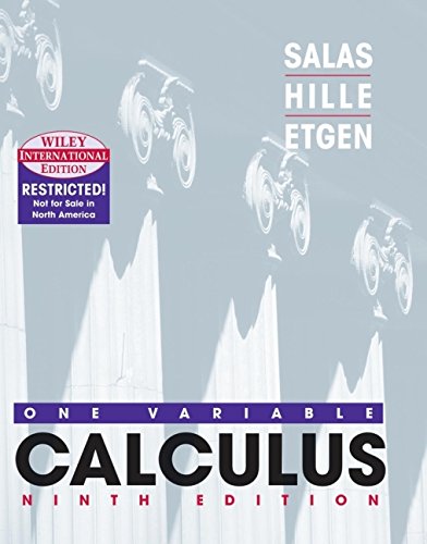 9780471383581: Calculus: One variable