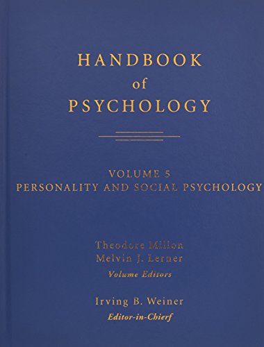 Imagen de archivo de Handbook of Psychology, Volume 5: Personality and Social Psychology a la venta por ThriftBooks-Dallas