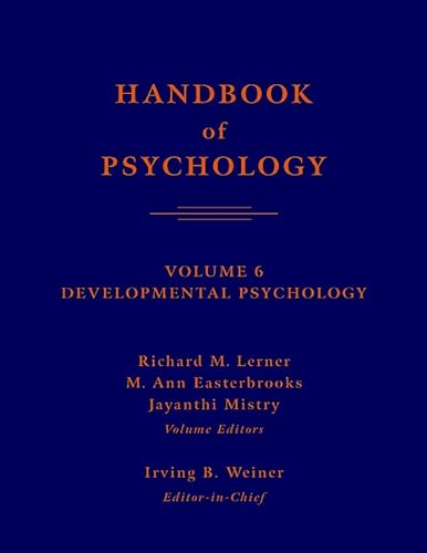 Stock image for Handbook of Psychology Vol. 6 : Developmental Psychology for sale by Better World Books