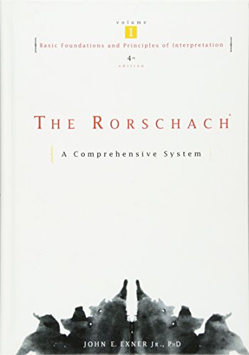 Imagen de archivo de The Rorschach, Basic Foundations and Principles of Interpretation Volume 1 a la venta por HPB-Red