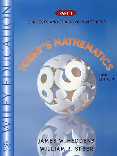 Beispielbild fr Today's Mathematics, Part 1, Concepts and Classroom Methods, 10th Edition zum Verkauf von HPB-Red