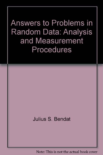 9780471387985: Random Data: Analysis and Measurement Procedures (Wiley Series in Probability and Statistics)