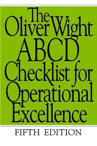 Beispielbild fr The Oliver Wight ABCD Checklist for Operational Excellence zum Verkauf von Better World Books