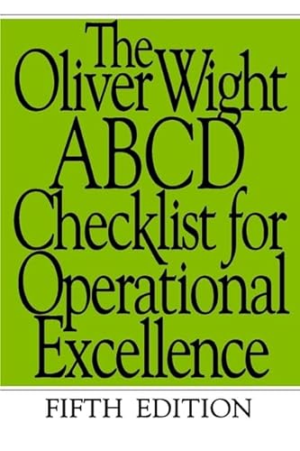 Stock image for The Oliver Wight ABCD Checklist for Operational Excellence for sale by SecondSale