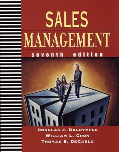 Beispielbild fr Sales Management: Concepts and Cases zum Verkauf von SecondSale