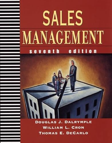 Imagen de archivo de Sales Management: Concepts and Cases a la venta por Ammareal