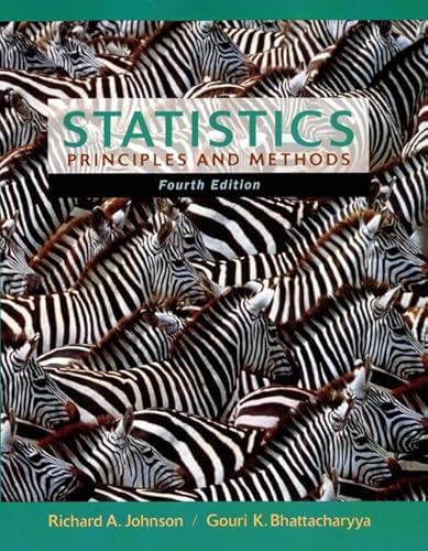 Imagen de archivo de Statistics: Principles and Methods a la venta por Wonder Book