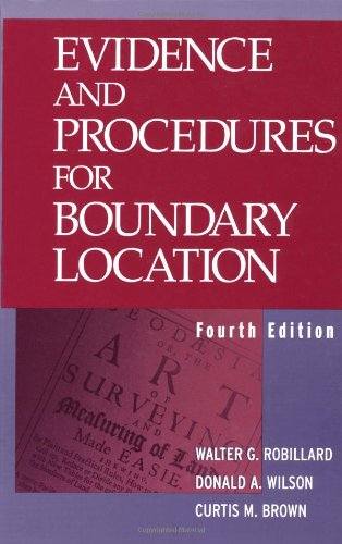 9780471390916: Evidence and Procedures for Boundary Location