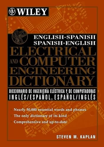 Beispielbild fr English-Spanish, Spanish-English Electrical and Computer Engineering Dictionary / Diccionario de Ingenieria Electrica y de Computadoras Ingles-Espanol (Electrical & Electronics Engr) zum Verkauf von medimops