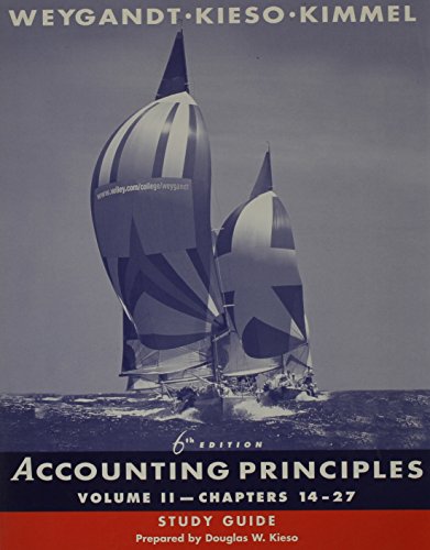 Stock image for Accounting Principles, Chapters 14-27, Study Guide for sale by ThriftBooks-Dallas