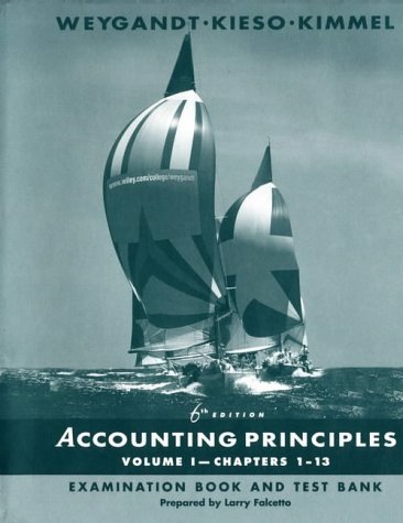 Accounting Principles (9780471391746) by Weygandt, Jerry J.