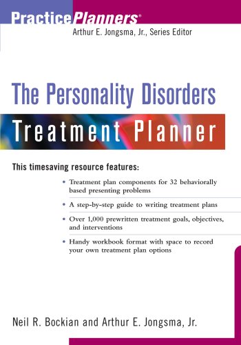 9780471394037: Jongsma Personality Disorders Planner (PracticePlanners)