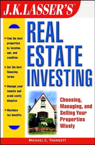 Beispielbild fr J.K. Lasser's Real Estate Investing zum Verkauf von Wonder Book