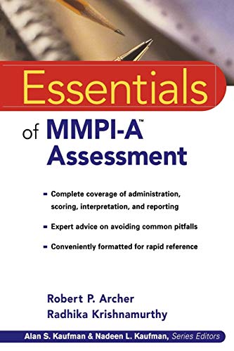 Essentials of MMPI-A Assessment (Essentials of Psychological Assessment Series) (9780471398158) by Archer, Robert P.; Radhika Krishnamurthy