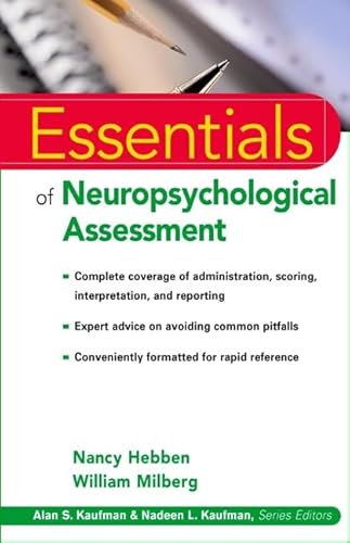 Beispielbild fr Essentials of Neuropsychological Assessment zum Verkauf von Better World Books