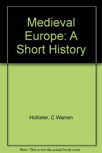 9780471406976: Medieval Europe: A Short History
