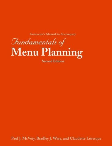 9780471407317: Fundamentals of Menu Planning: Instructor's Manual