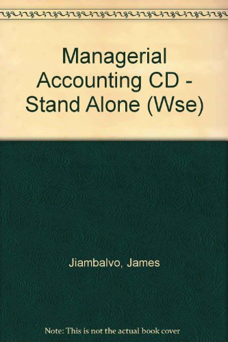 Stand-alone CD to accompany Managerial Accounting (9780471408833) by Jiambalvo, James