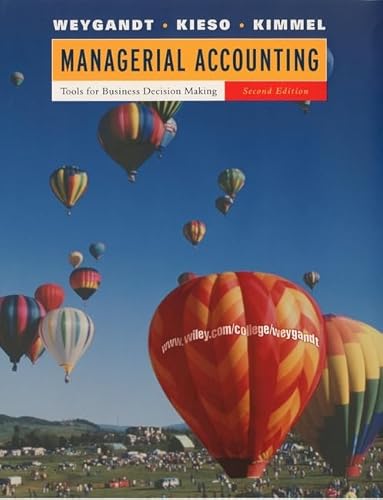 9780471413653: Managerial Accounting: Tools for Business Decision Making