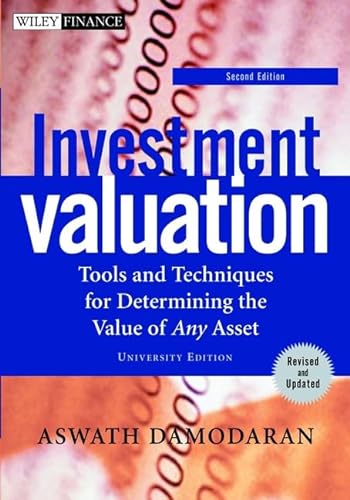 9780471414902: Investment Valuation: Tools and Techniques for Determining the Value of Any Asset, Second Edition, University Edition