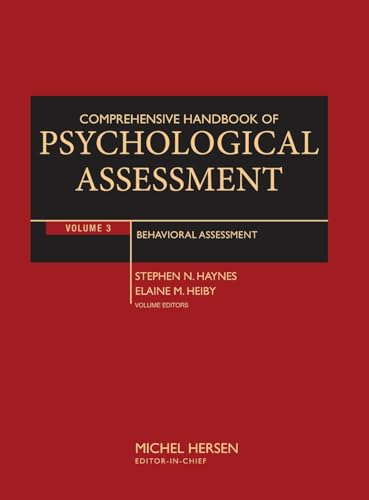 9780471416135: Comprehensive Handbook of Psychological Assessment, Volume 3: Behavioral Assessment: 003