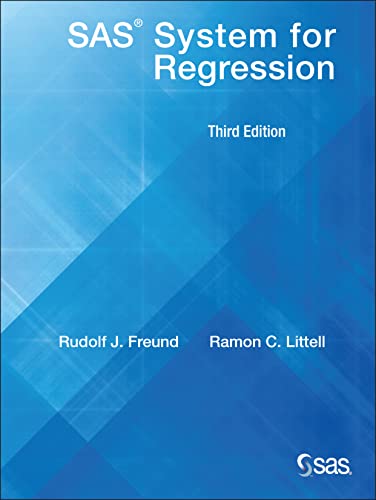 Imagen de archivo de SAS(r) System for Regression, 3rd Edition a la venta por HPB-Red