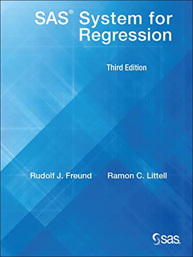 Stock image for SAS System for Regression for sale by Better World Books