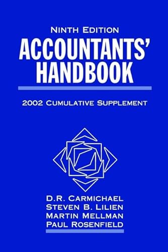 9780471419365: Accountants' Handbook: 2002 Cumulative Supplement