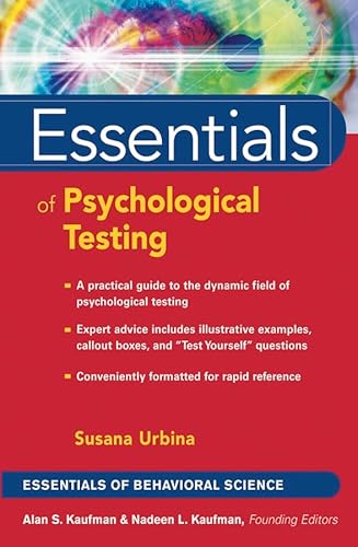 9780471419785: Essentials of Psychological Testing (Essentials of Behavioral Science)