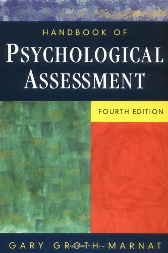 9780471419792: Handbook of Psychological Assessment
