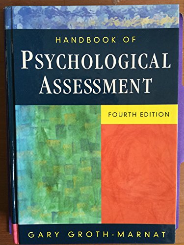 Stock image for Handbook of Psychological Assessment for sale by Better World Books: West
