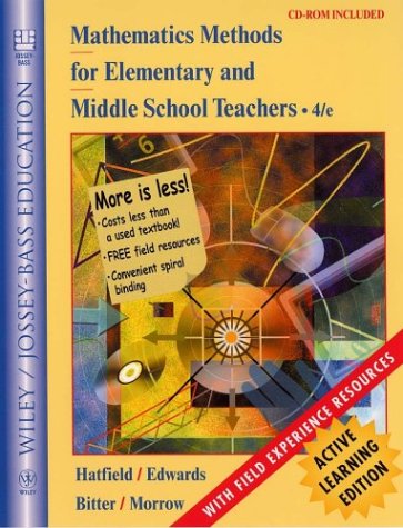 Imagen de archivo de Mathematics Methods for Elementary and Middle School Teachers, Active Learning Edition a la venta por HPB-Red